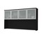 Bestar Pro-Concept Plus 72W Hutch with Frosted Glass Doors, Black 110523-1118 - alternate 1